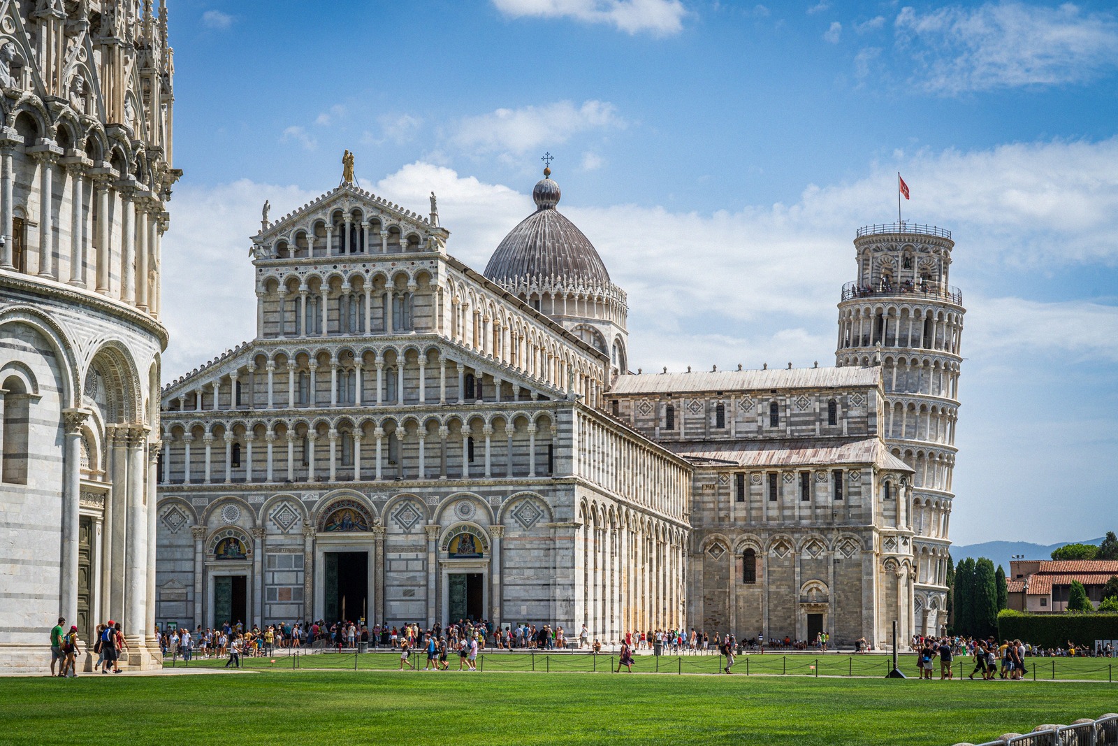 Pisa Cathedral with its Romanesque marble facade